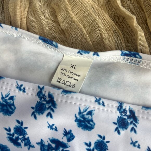 SHENHE Women's 2 Piece Floral High Cut Ring Linked Triangle Bikini Swimsuit Bath - Picture 11 of 13